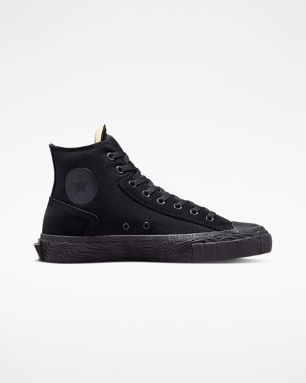 Zapatillas Altas Converse Chuck Taylor Alt Star Wavy Hombre Negras Gris Oscuro Negras | PE WLP25E